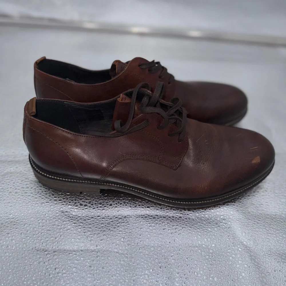 Rodd & Gunn Men’s Brown Derby Leather Oxford Dress Shoe‎ Size 44